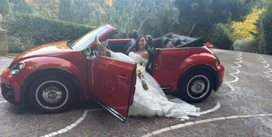 Maggiolino cabrio rosso